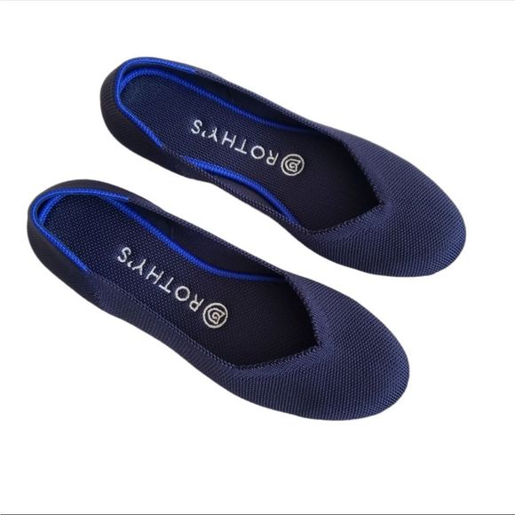 Rothy’s Maritime Navy Round Toe Ballet Flats 9.5 - Picture 2 of 9